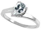 Tommaso Design™ Genuine White Topaz Ring