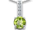 Original Star K™ Round 7mm Genuine Peridot Pendant