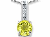 Original Star K™ Round 7mm Simulated Yellow Sapphire Pendant