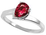 Tommaso Design™ Pear Shape Created Ruby Ring