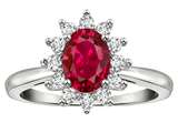 Tommaso Design™ Created Ruby and diamond Ring