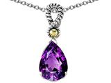 Genuine 11x8mm Amethyst Pendant