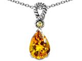 Genuine 11x8mm Citrine Pendant