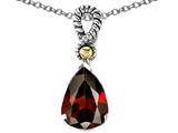 Genuine 11x8mm Garnet Pendant