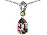 Genuine 11x8mm Mystic Rainbow Topaz Pendant