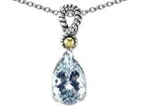 11x8mm Genuine Aquamarine Pendant