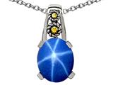Genuine Oval Lab Created Star Sapph