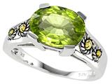 Genuine Oval Peridot Ring