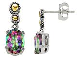 Genuine Mystic Rainbow Topaz Earrings