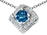Original Star K™ Genuine Blue Topaz Pendant