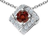 Original Star K™ Genuine Garnet Pendant