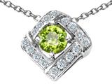Original Star K™ Genuine Peridot Pendant