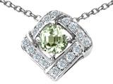 Original Star K™ Genuine Green Amethyst Pendant
