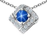 Original Star K™ Genuine Created Star Sapphire Pendant