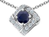 Original Star K™ Genuine Black Sapphire Pendant