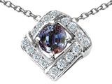 Original Star K™ Genuine Simulated Alexandrite Pendant
