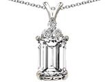 Original Star K™ Large 14x10mm Genuine White Quartz Pendant