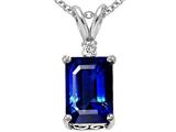 Original Star K™ Large 14x10mm Created Sapphire Pendant