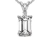 Original Star K™ Large 14x10mm Genuine White Topaz Pendant