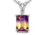 Original Star K™ 12x10mm Rare Genuine Grade Collector Bicolor Ametrine Pendant