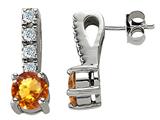 Original Star K™ Genuine Citrine Earrings
