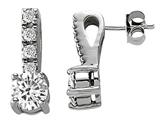 Original Star K™ Genuine White Topaz Earrings