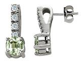 Original Star K™ Genuine Green Amethyst Earrings