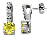 Original Star K™ Genuine Lemon Quartz Earrings