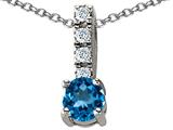 Original Star K™ Genuine Blue Topaz Pendant