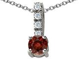 Original Star K™ Genuine Garnet Pendant