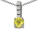 Original Star K™ Genuine Lemon Quartz Pendant