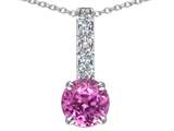 Original Star K™ Created Pink Sapphire Pendant