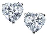 Original Star K™ 7mm Heart Shape White Topaz Earring Studs