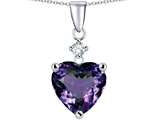 Original Star K™ Heart Shaped Simulated Alexandrite Pendant
