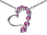 Original Star K™ Created Pink Sapphire Heart Pendant