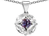 Original Star K™ Simulated Round Alexandrite Pendant