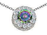 Original Star K™ Genuine Round Mystic Topaz Pendant