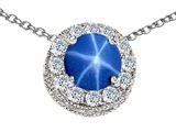 Original Star K™ Created Round Star Sapphire Pendant