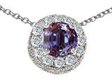 Original Star K™ Simulated Round Alexandrite Pendant