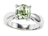 Original Star K™ Genuine Round 7mm Green Amethyst Engagement Ring