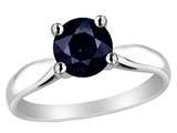 Original Star K™ 7mm Round Black Sapphire Engagement Ring