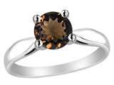 Original Star K™ Genuine 7mm Round Smoky Quartz Engagement Ring