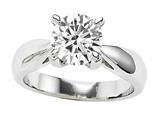 Original Star K™ 7mm Round Genuine White Topaz Engagement Ring