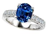 Original Star K™ 925 Created Oval Sapphire Ring