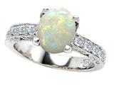 Original Star K™ Genuine 9x7 Oval Opal Ring