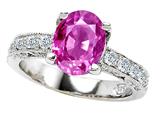 Original Star K™ 925 Created Oval Sapphire Ring