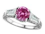Original Star K™ Round 7mm Lab Created Pink Sapphire Engagement Ring