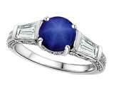 Original Star K™ Round 7mm Lab Created Star Sapphire Engagement Ring