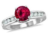 Original Star K™ Round 7mm Created Ruby Engagement Ring