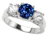 Original Star K™ 7mm Round Created Sapphire Engagement Ring